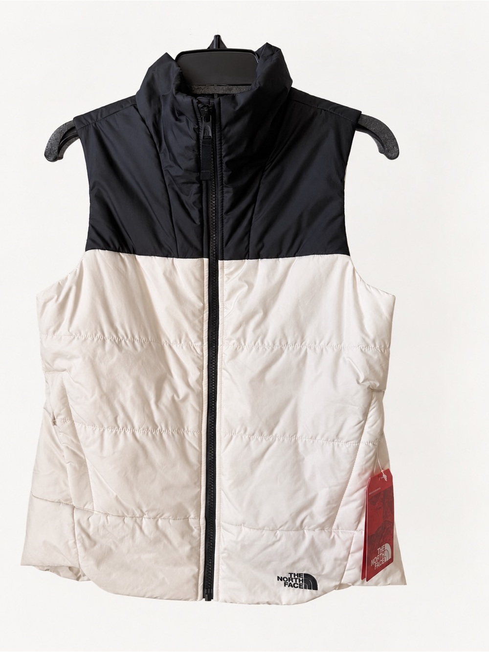 NWT The North Face Everyday Insulated Puffer Vest White Black Small